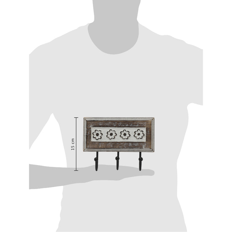 Key Holder Floral 3 Hooks