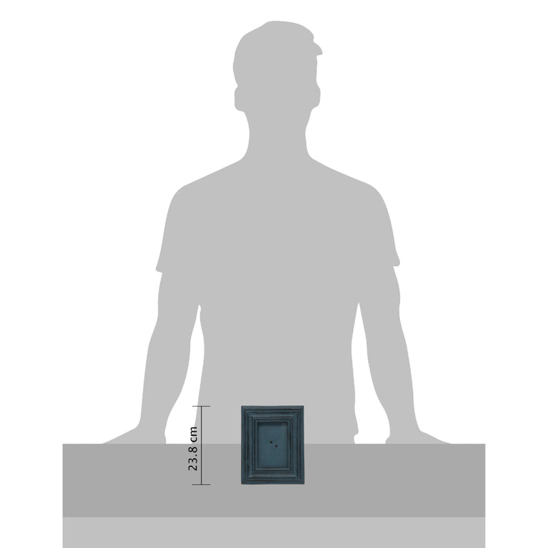 Photo Frame in Blue Color With Burnt Finish