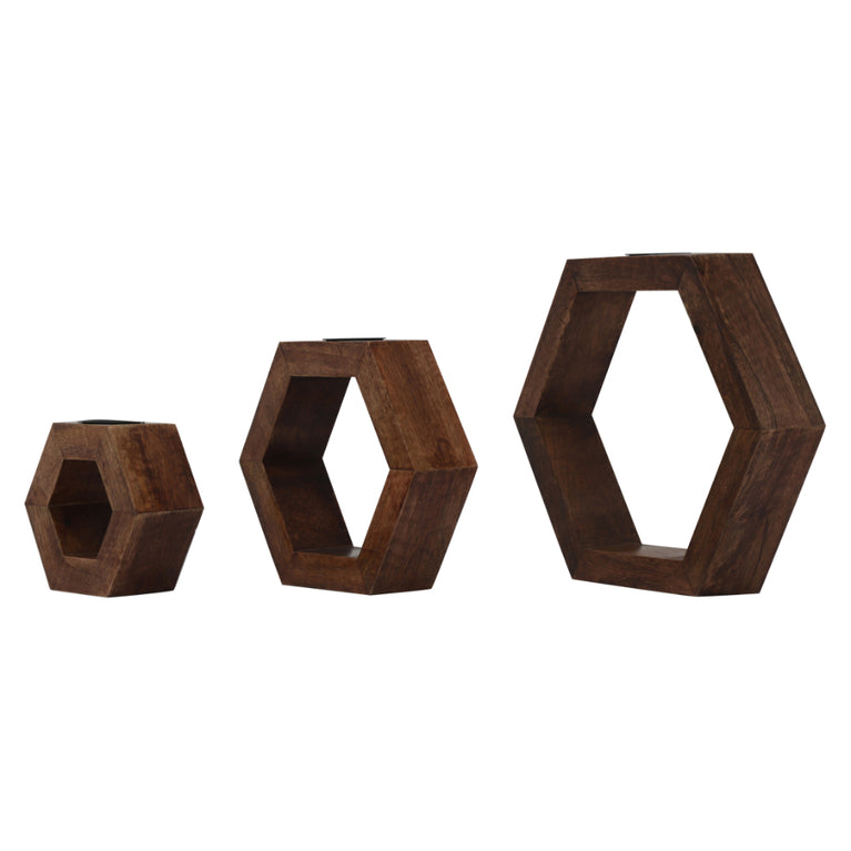 TLH in Pentagon Shape (Set Of 3)