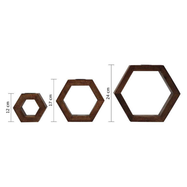 TLH in Pentagon Shape (Set Of 3)