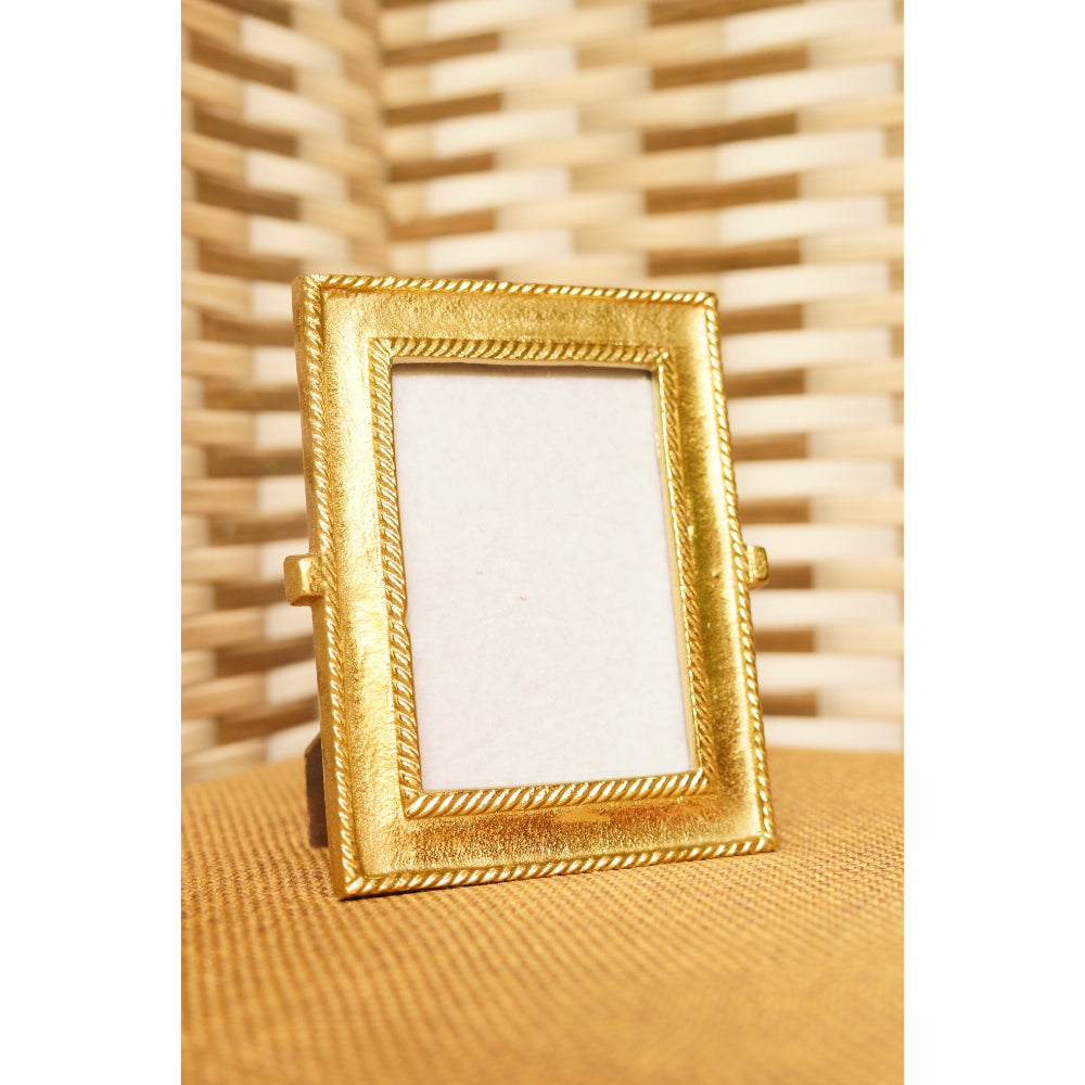 Photo Frame Golden Metal