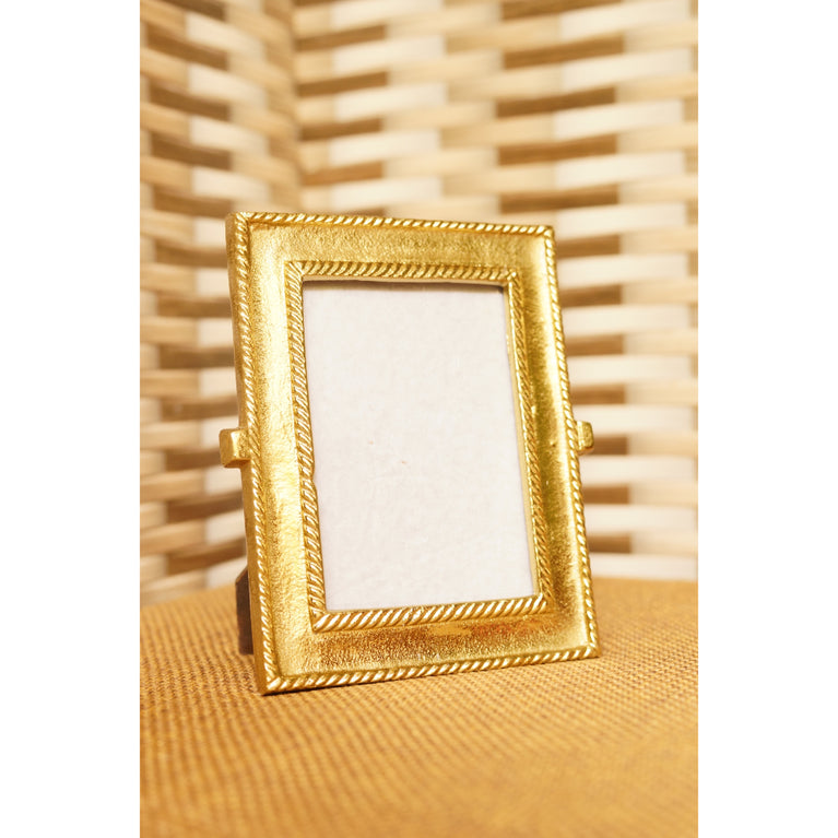 Photo Frame Golden Metal