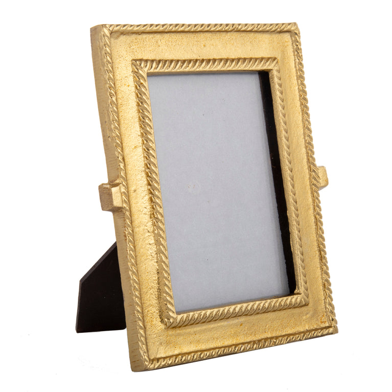 Photo Frame Golden Metal