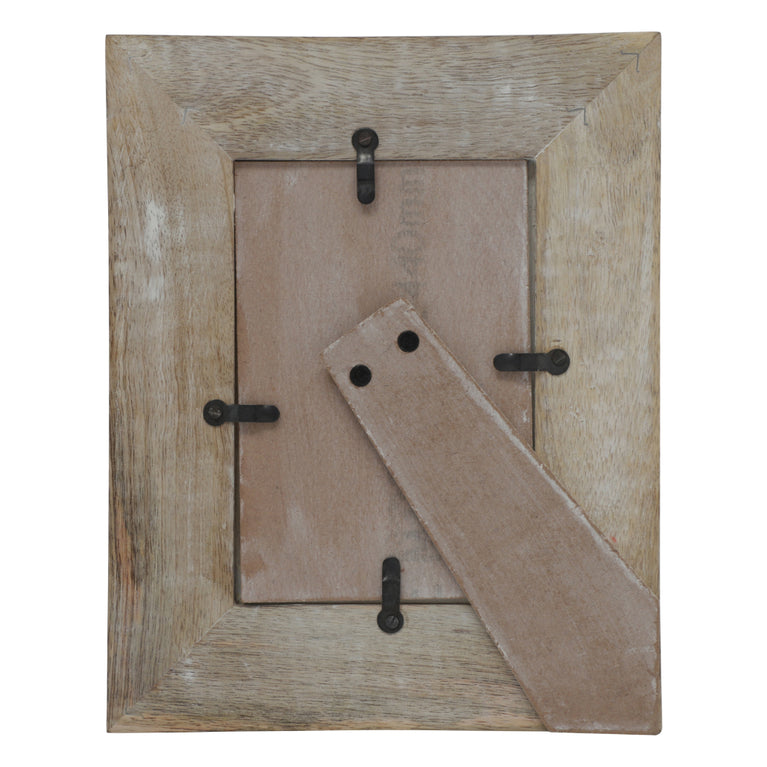 Photo Frame Wood Carving (White)