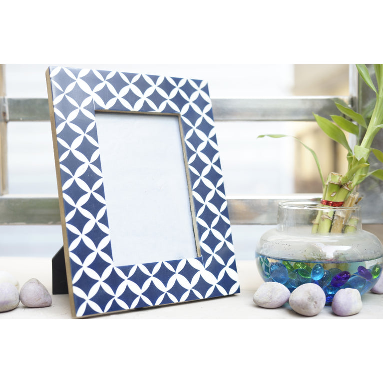Photo Frame Wood (Blue)