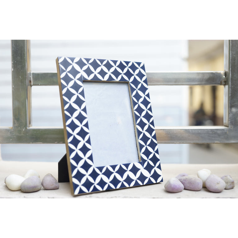 Photo Frame Wood (Blue)