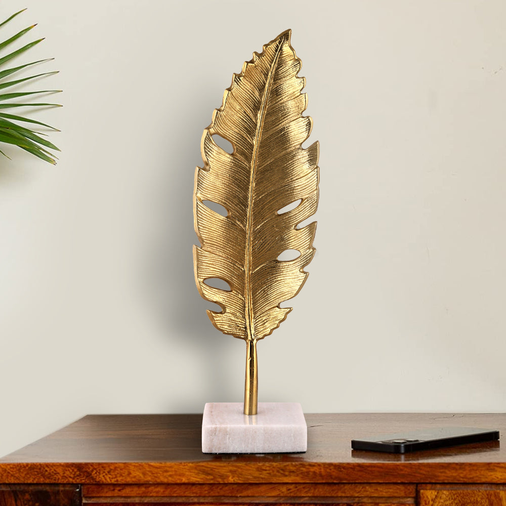 Showpiece Leaf (Golden Color)