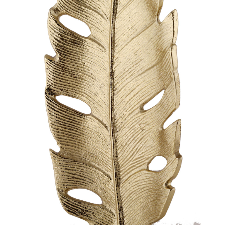 Showpiece Leaf (Golden Color)