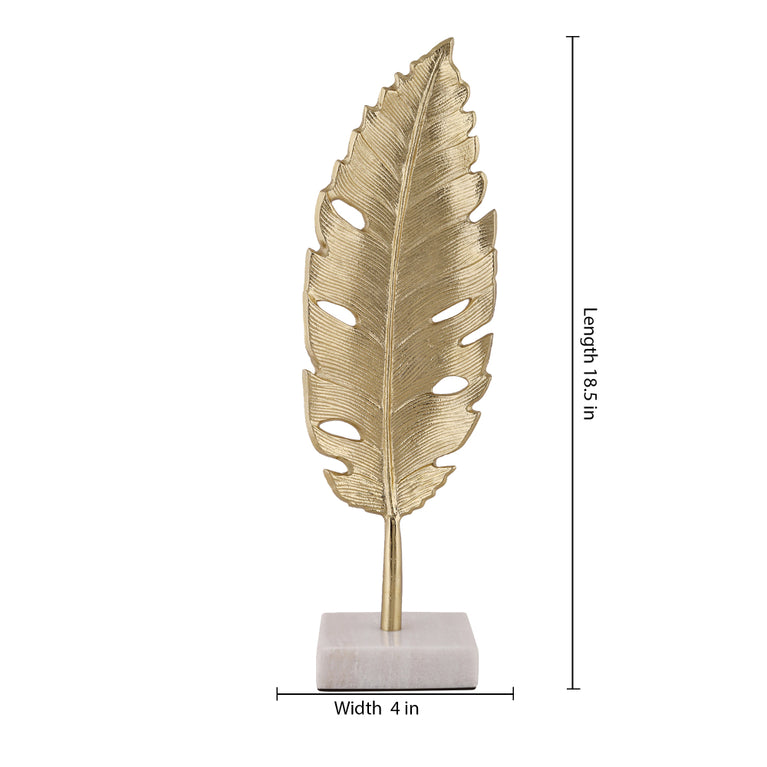 Showpiece Leaf (Golden Color)