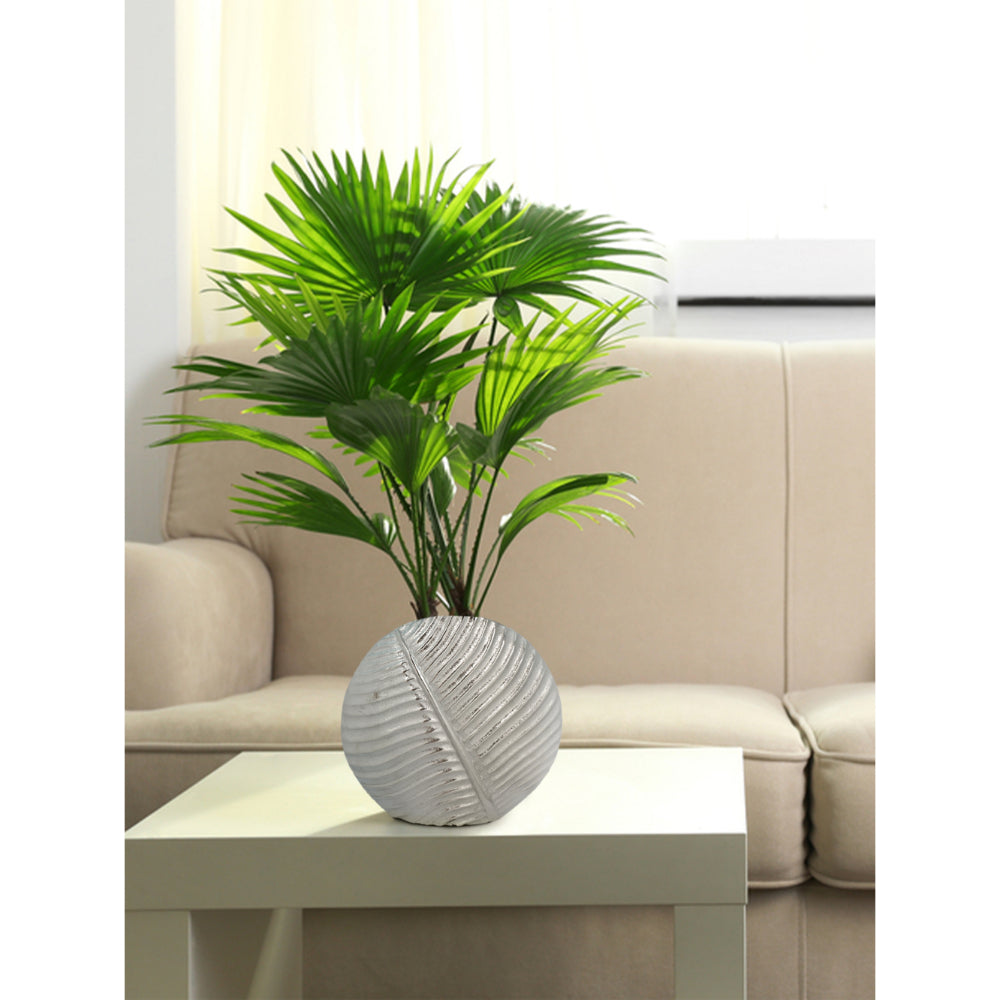 Vase Leaf Silver