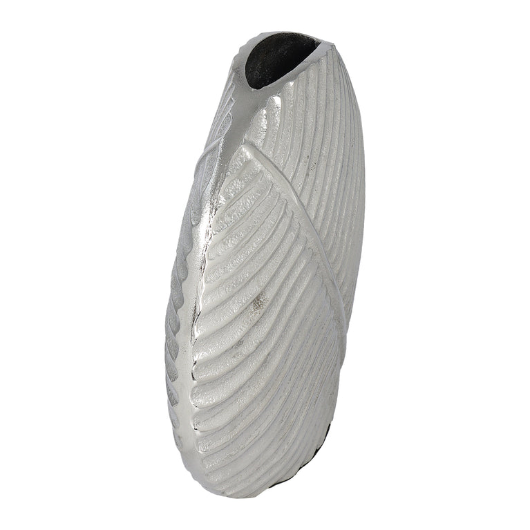 Vase Leaf Silver