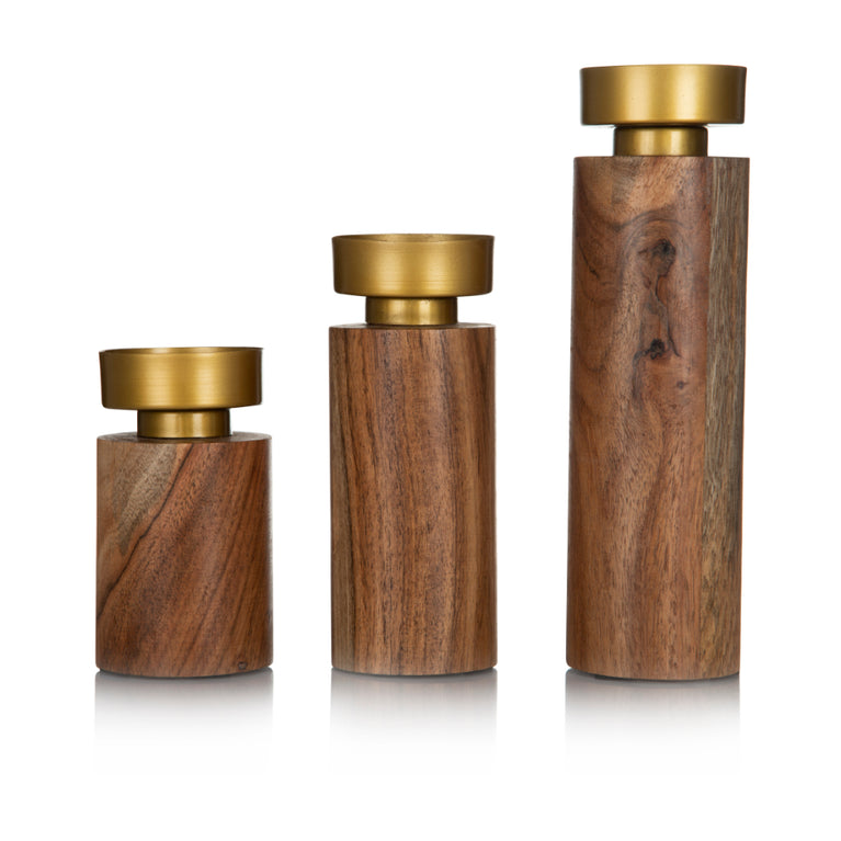 Set Of 3 CS in Wood & Metal