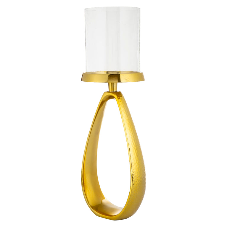 Candle Stand Golden Hammerred