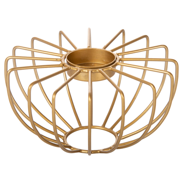 Tea Light Holder Wire (Gold)