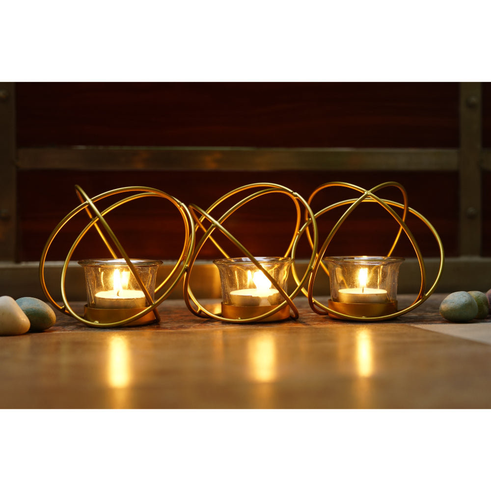 Tea Light Holder Triple Ring