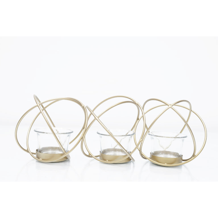 Tea Light Holder Triple Ring