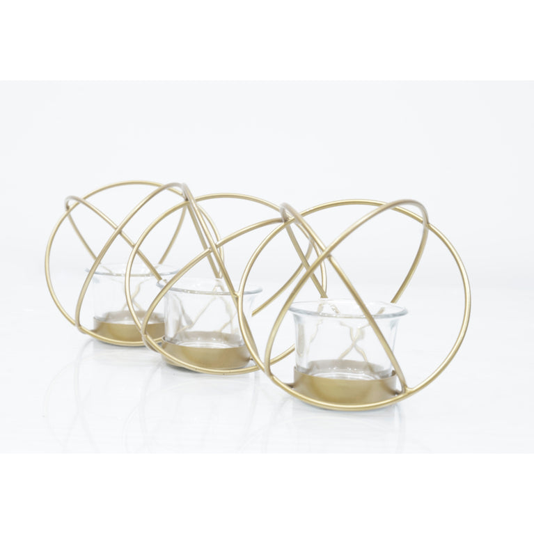 Tea Light Holder Triple Ring