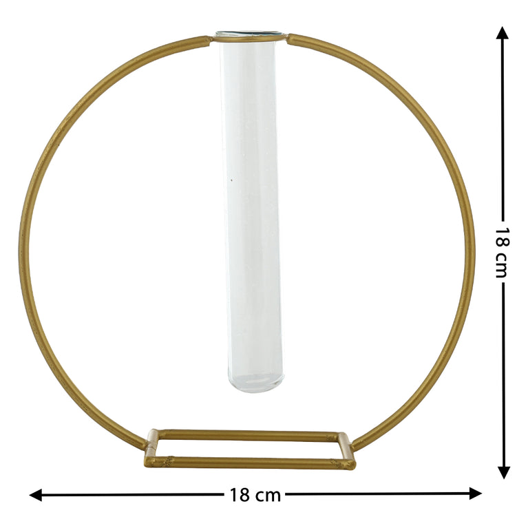 Vase Circular With Test Tube