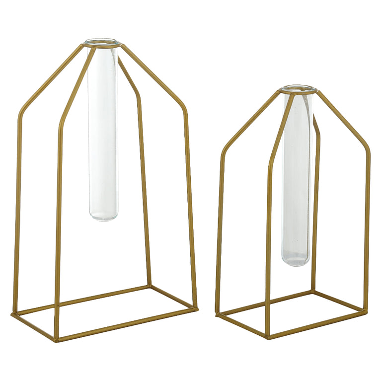 Geometrical Set Of 2 Vase With Test Tube