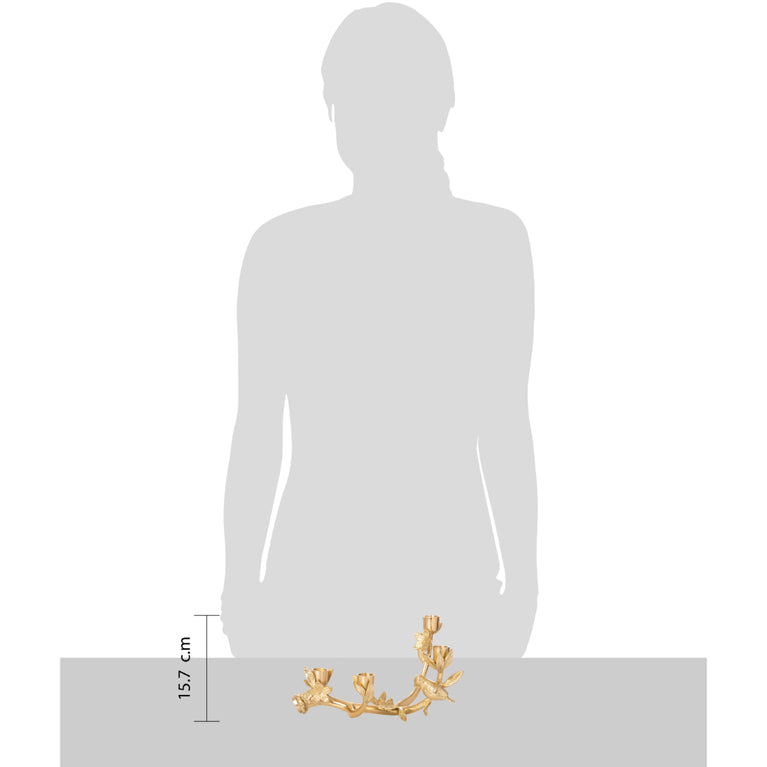 Candle Stand Brass Birds 4