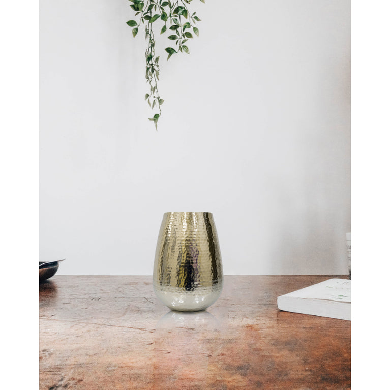 Vase Golden Hammerred Small