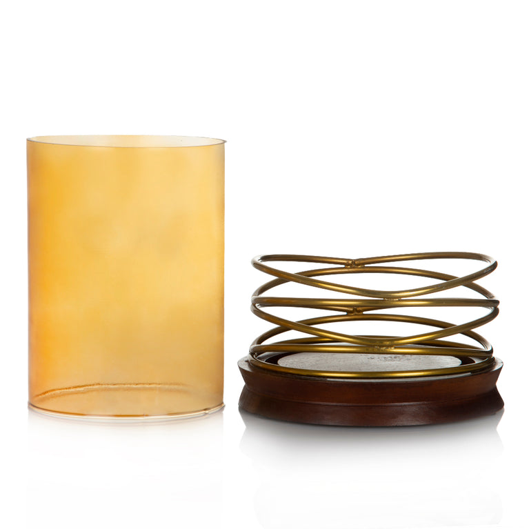 CS Wood & Wire W/D Glass