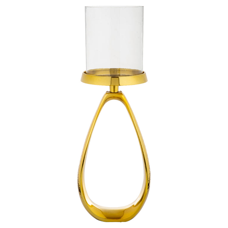 Candle Stand Golden Hammerred