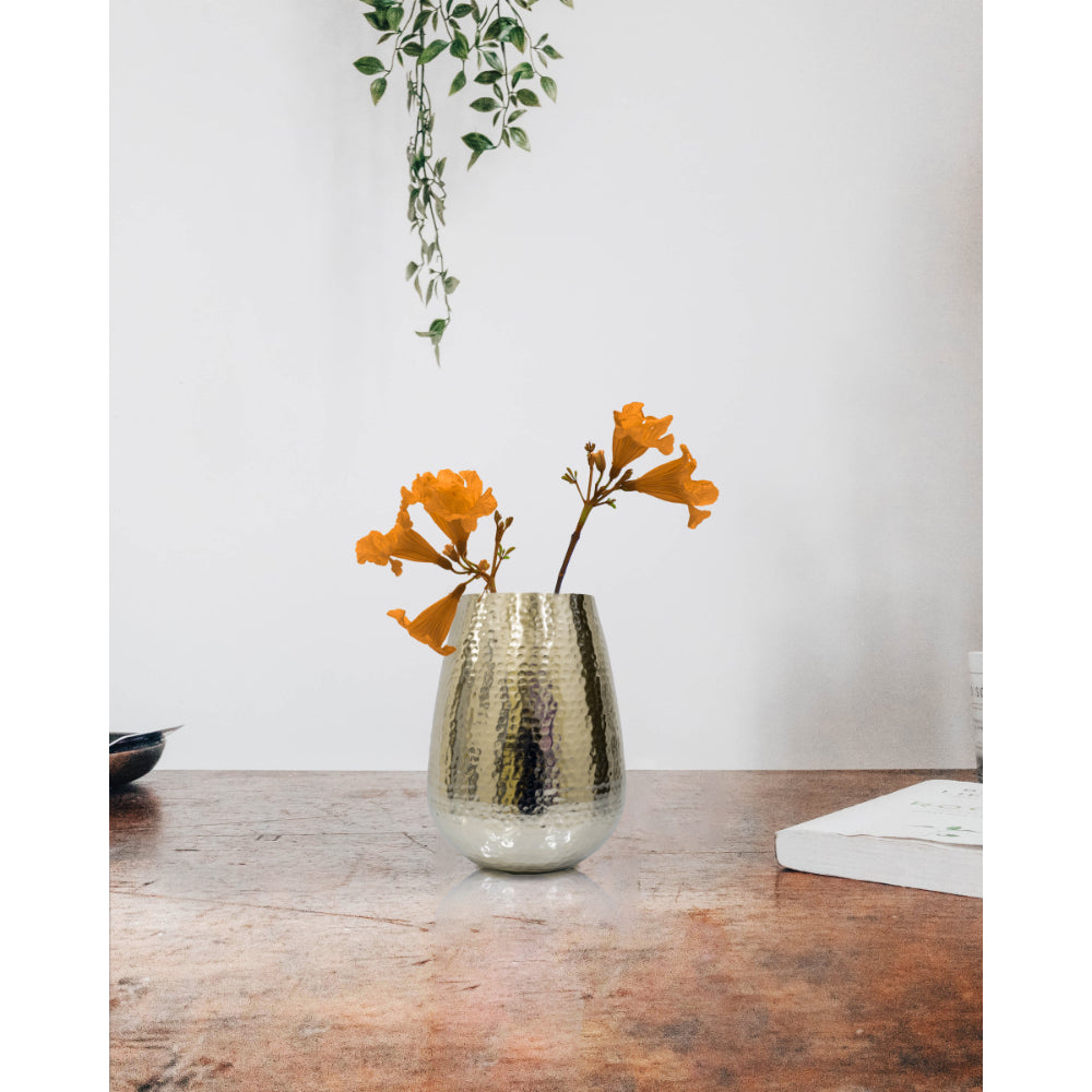 Vase Golden Hammerred Small